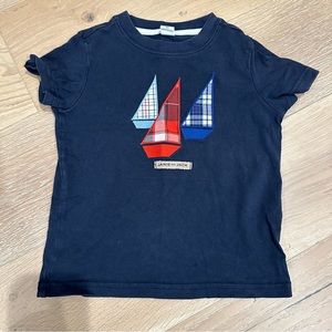 Janie and Jack embroidered sailboat shirt